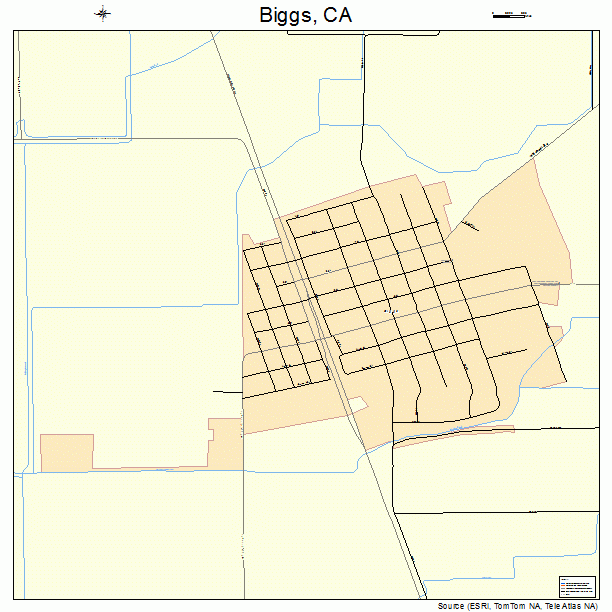 Biggs, CA street map