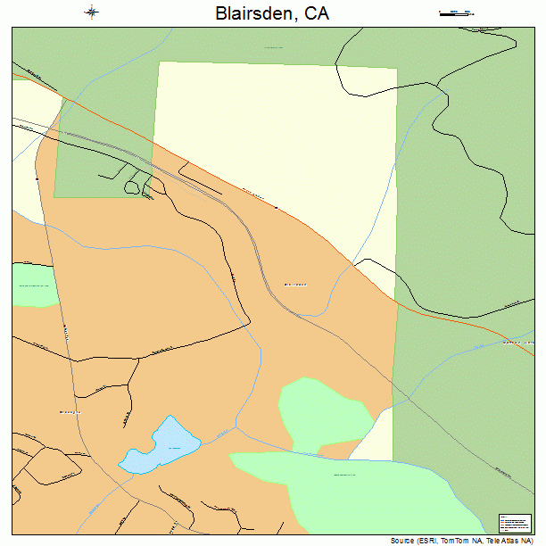Blairsden, CA street map