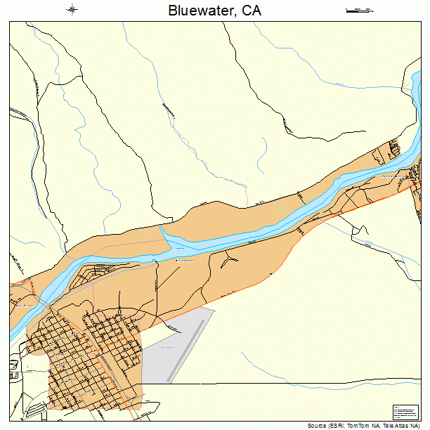 Bluewater, CA street map