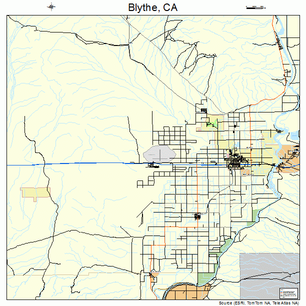Blythe, CA street map