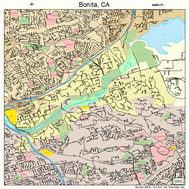 Bonita, CA street map