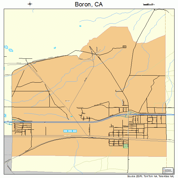 Boron, CA street map