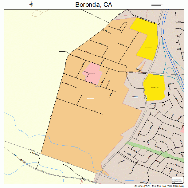 Boronda, CA street map