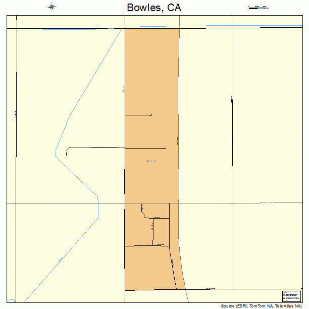 Bowles, CA street map