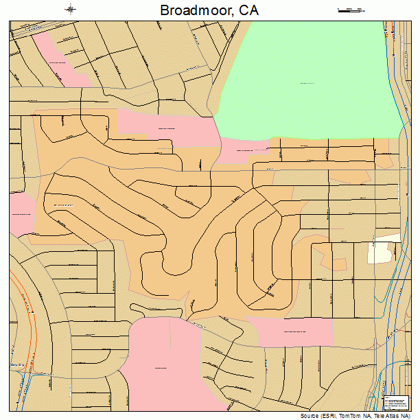Broadmoor, CA street map
