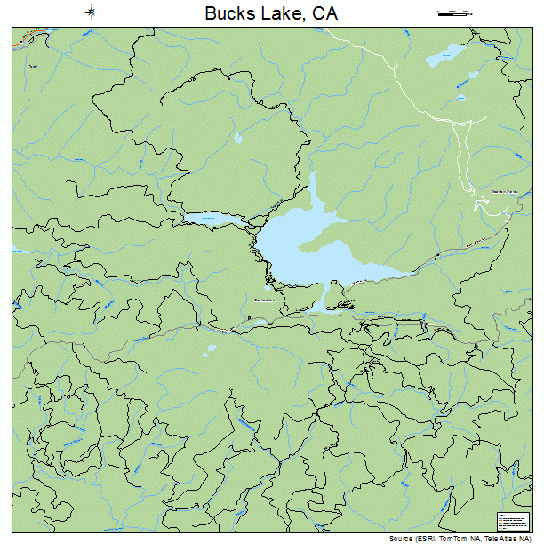 Bucks Lake, CA street map