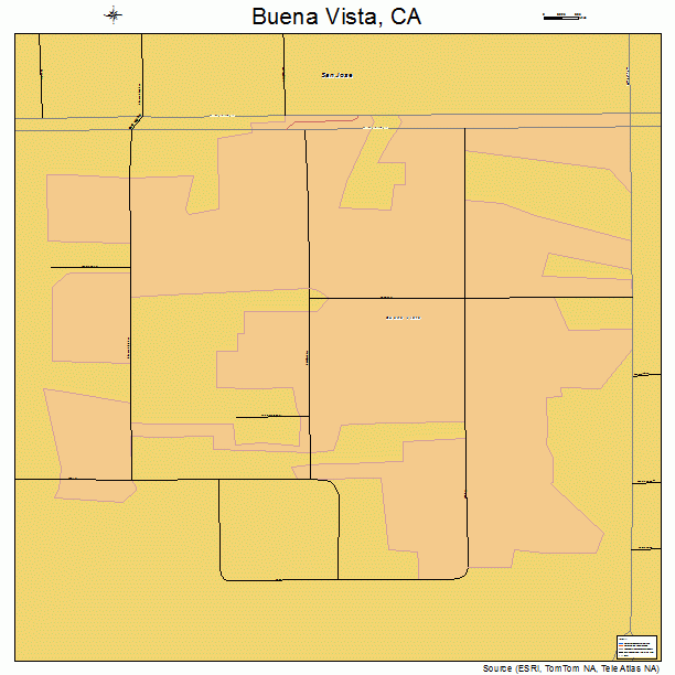 Buena Vista, CA street map
