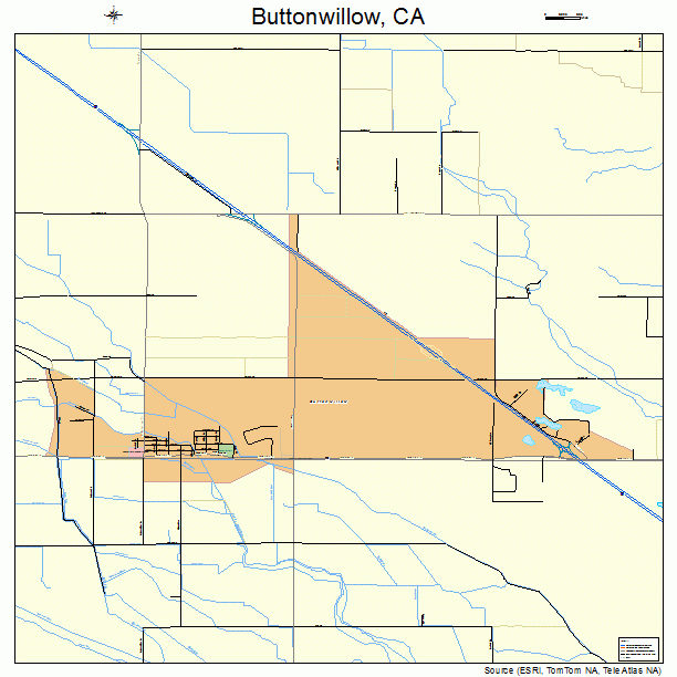 Buttonwillow, CA street map