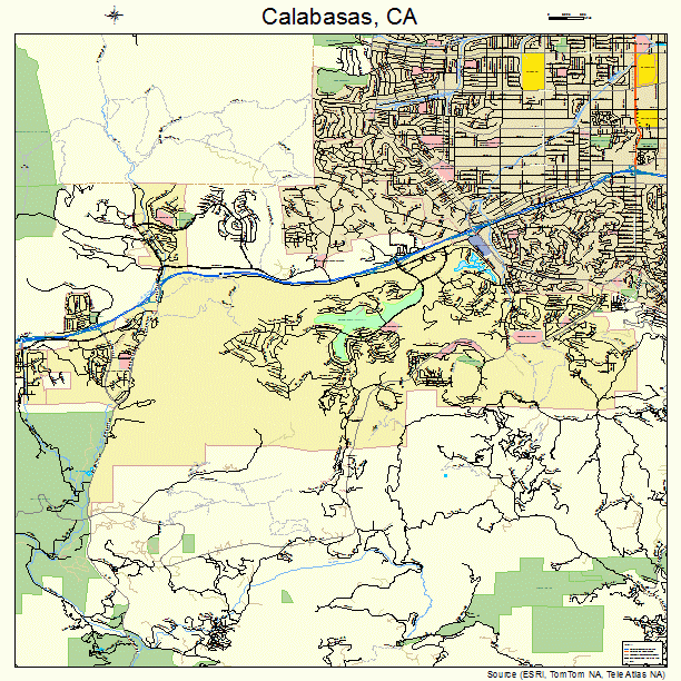 Calabasas, CA street map