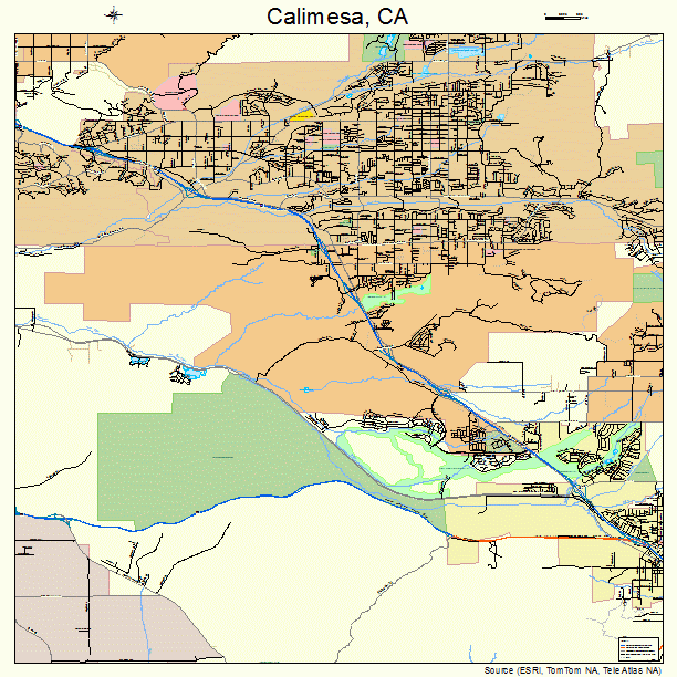 Calimesa, CA street map
