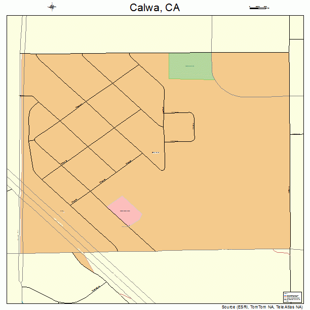 Calwa, CA street map