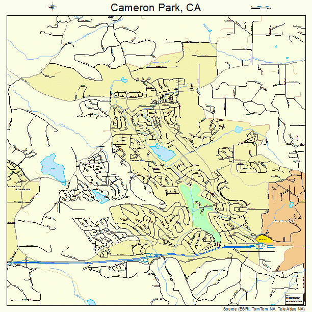 Cameron Park, CA street map
