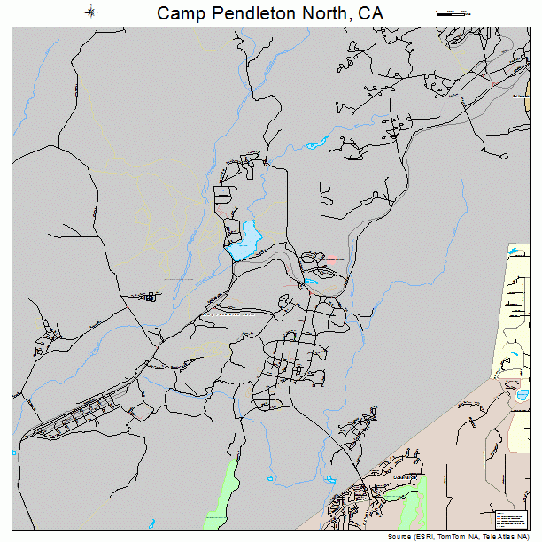 Camp Pendleton North, CA street map