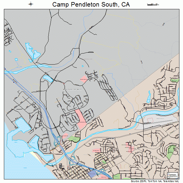 Camp Pendleton South, CA street map