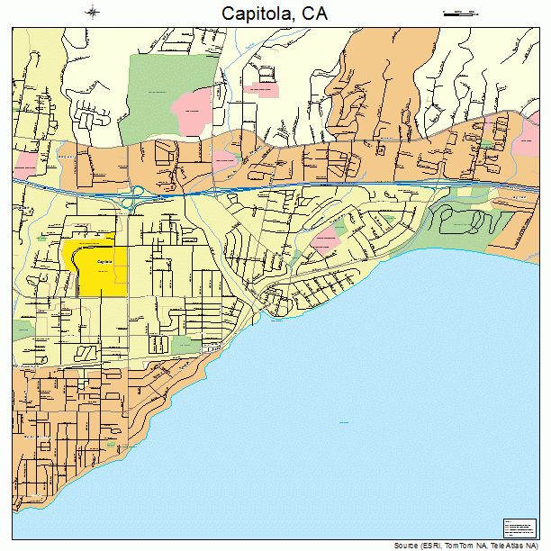 Capitola, CA street map