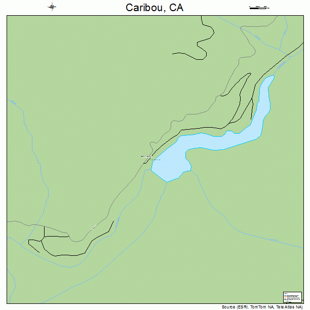 Caribou, CA street map