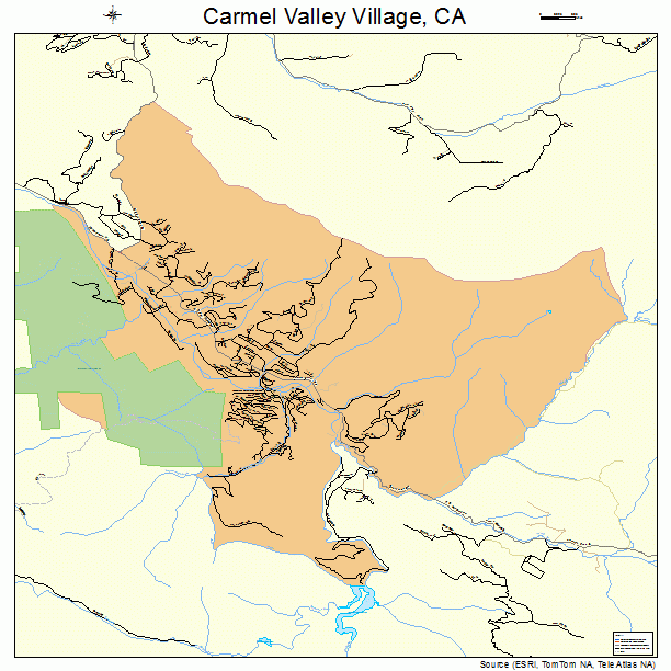 Carmel Valley Village, CA street map