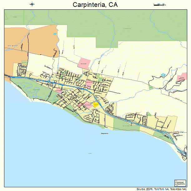 Carpinteria, CA street map