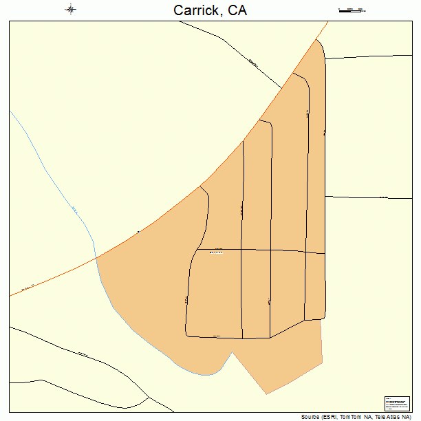 Carrick, CA street map