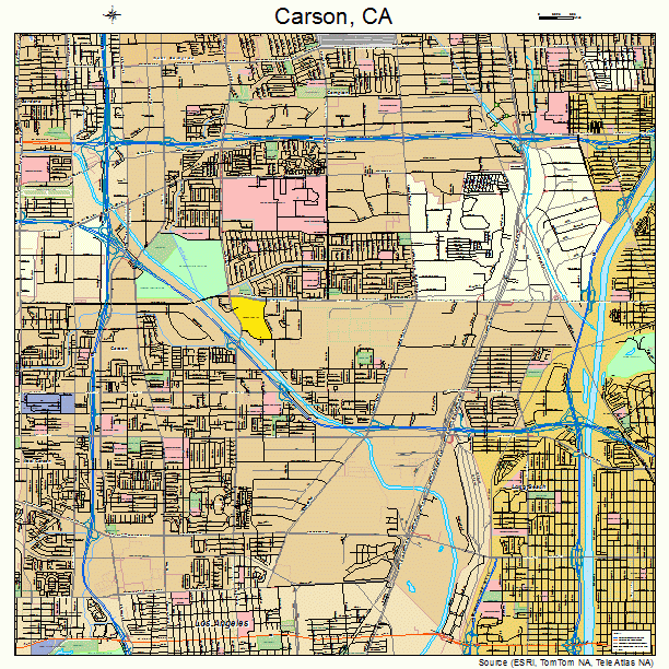 Carson, CA street map