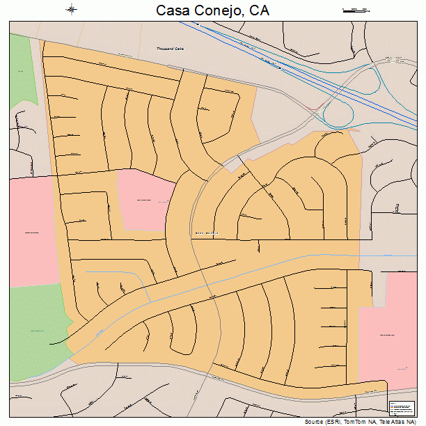 Casa Conejo, CA street map