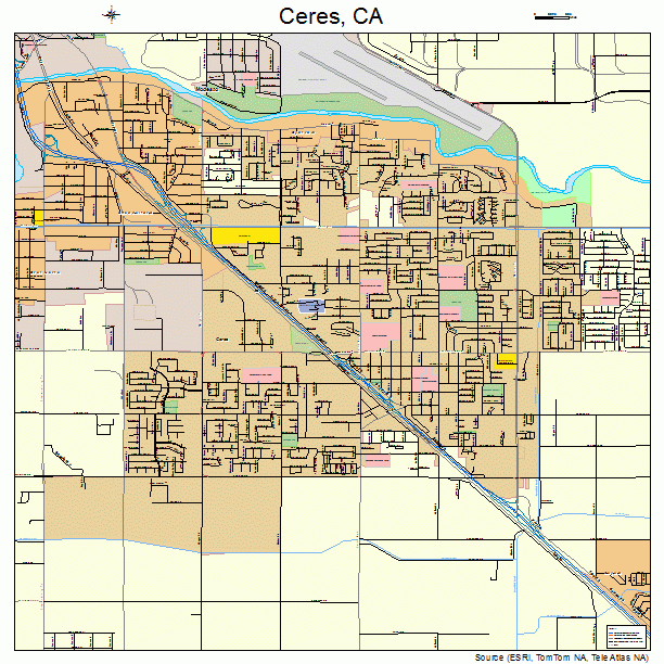 Ceres, CA street map