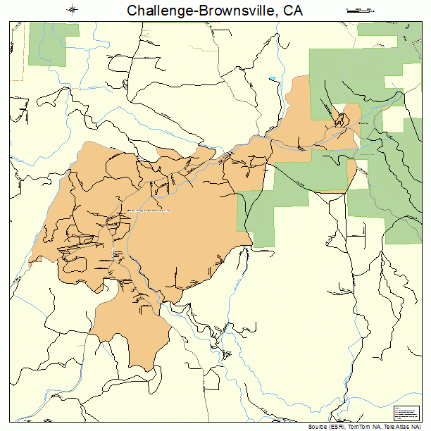 Challenge-Brownsville, CA street map