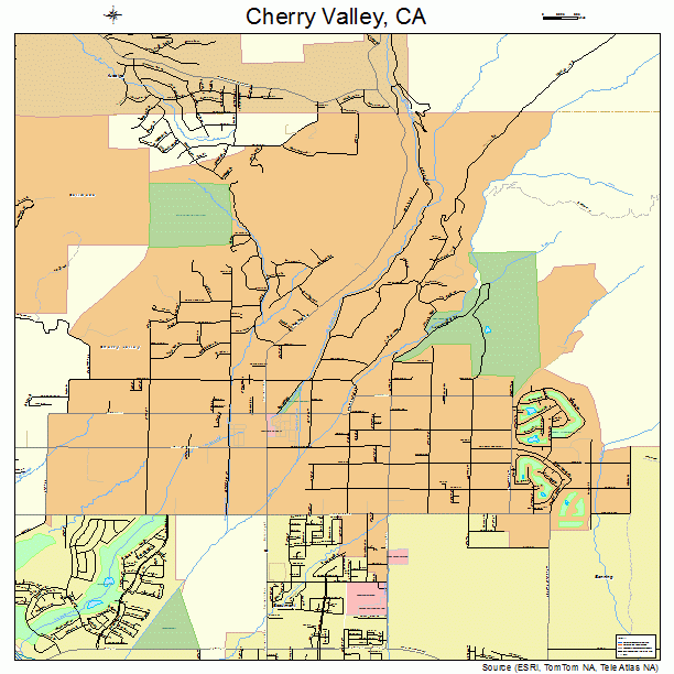 Cherry Valley, CA street map
