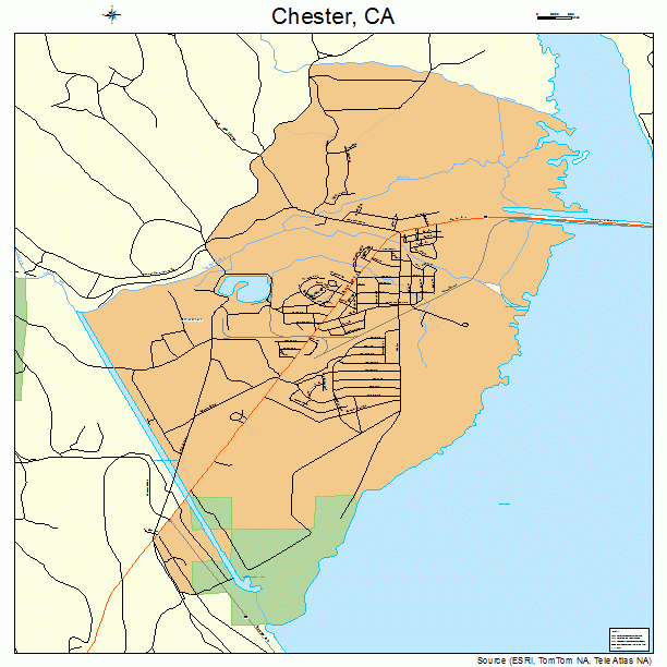 Chester, CA street map