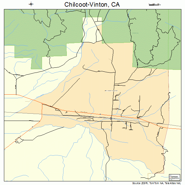 Chilcoot-Vinton, CA street map
