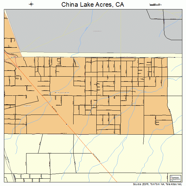 China Lake Acres, CA street map