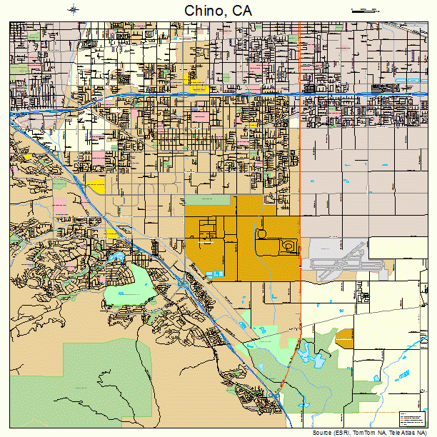 Chino, CA street map