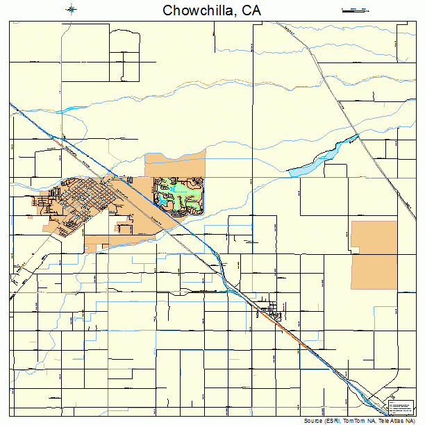Chowchilla, CA street map