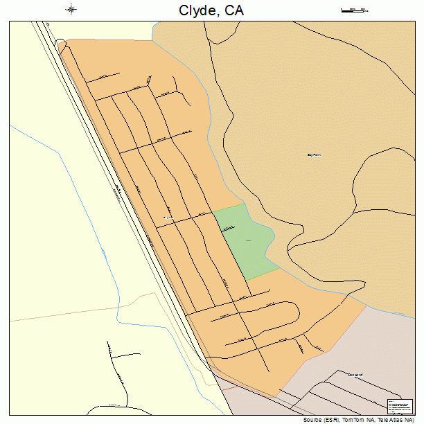 Clyde, CA street map