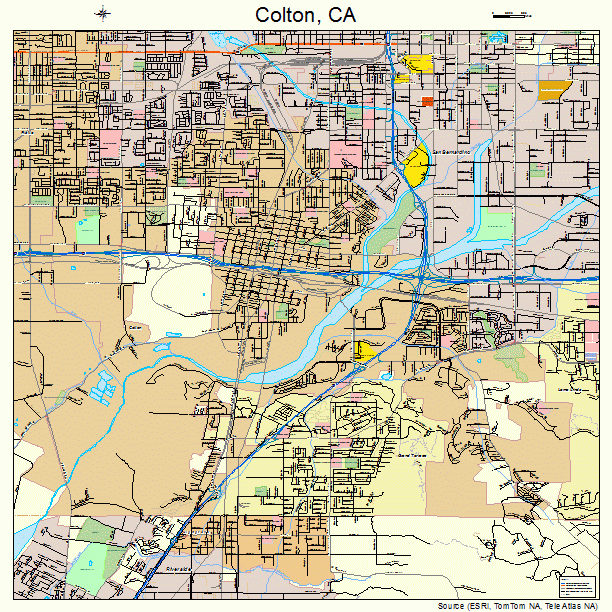 Colton, CA street map