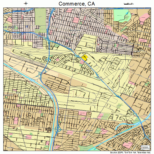 Commerce, CA street map