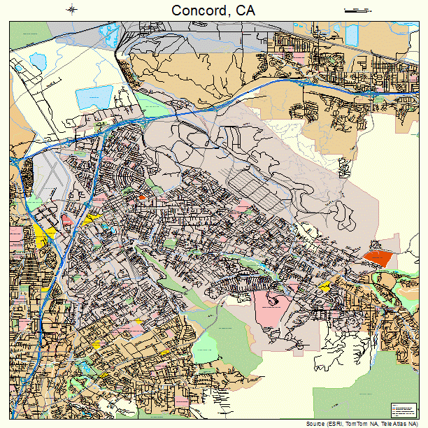 Concord, CA street map