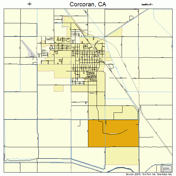 Corcoran State Prison Map
