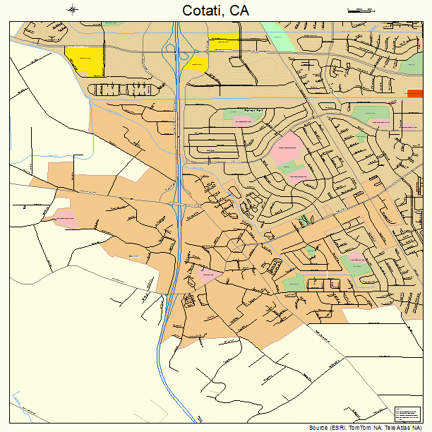 Cotati, CA street map