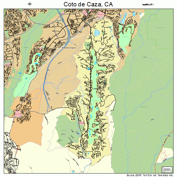 Coto de Caza, CA street map