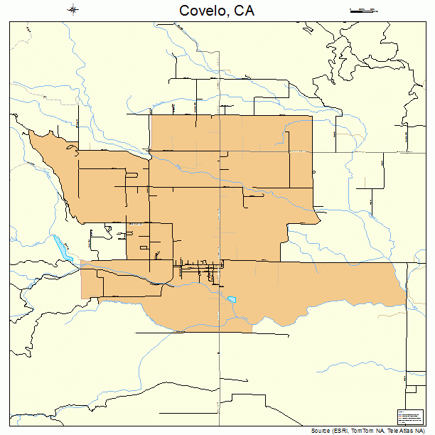 Covelo, CA street map