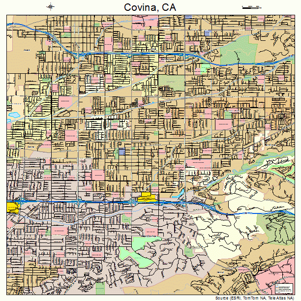 Covina, CA street map