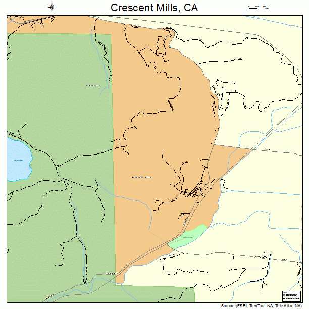 Crescent Mills, CA street map