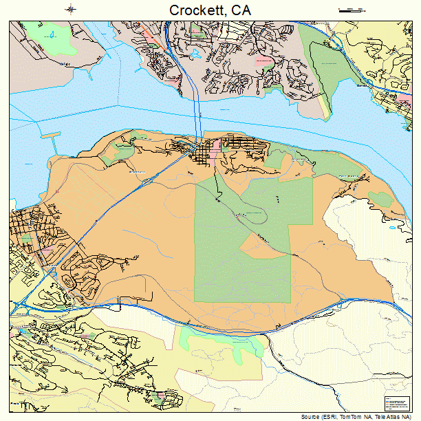 Crockett, CA street map