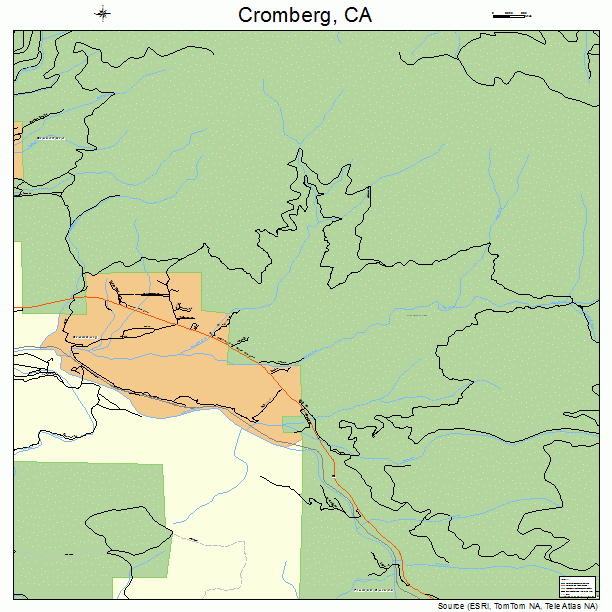 Cromberg, CA street map