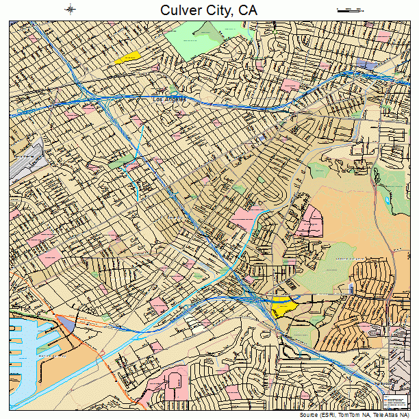 Culver City, CA street map