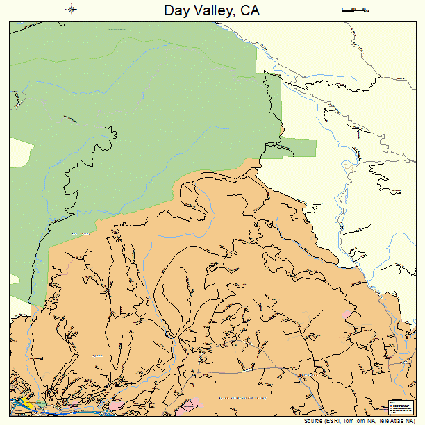 Day Valley, CA street map