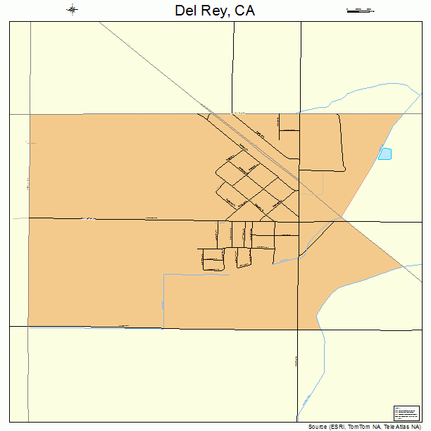 Del Rey, CA street map