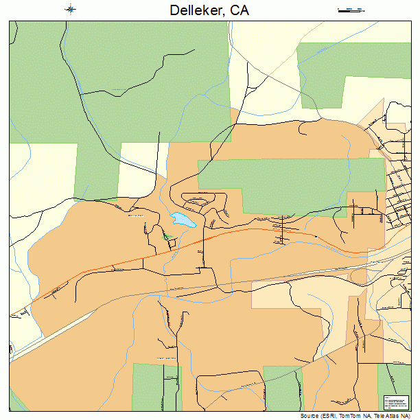 Delleker, CA street map