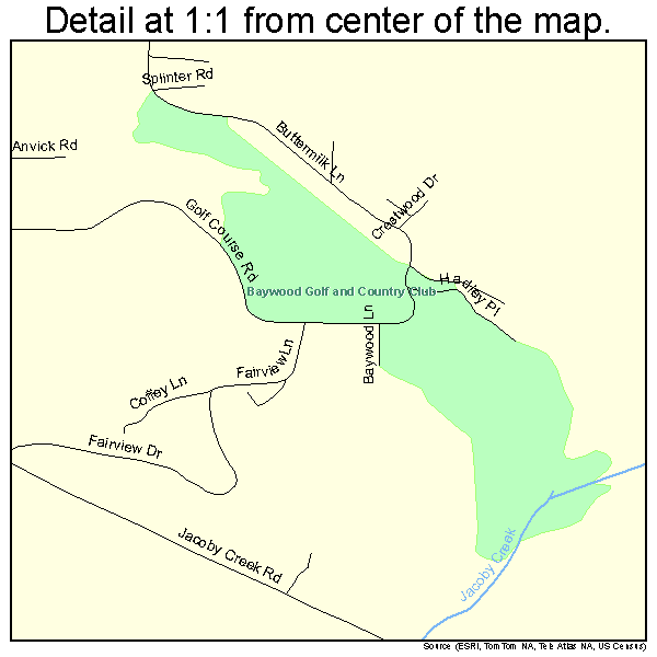 Arcata, California road map detail